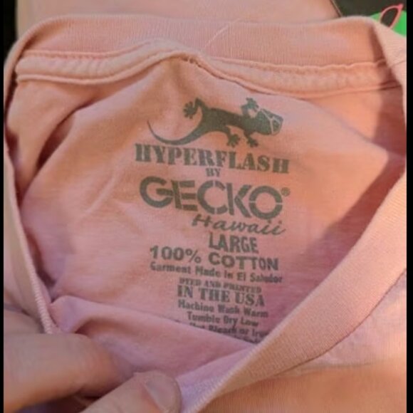 Gecko Hawaii hyper-flash t-shirt - Picture 2 of 5